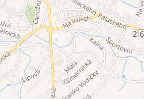 Na příkopech v obci Rumburk - mapa ulice