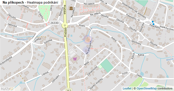 Na příkopech - mapa podnikání