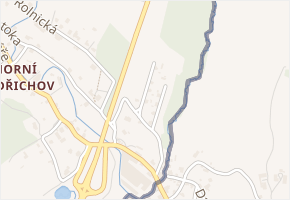 Na svahu v obci Rumburk - mapa ulice