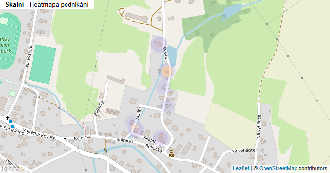 Skalní - mapa podnikání