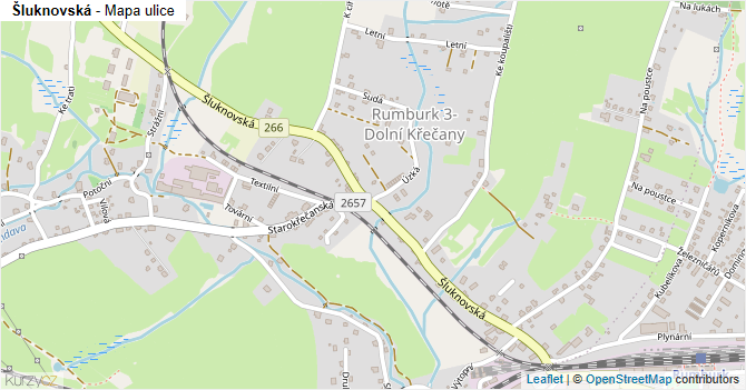 Šluknovská - mapa ulice