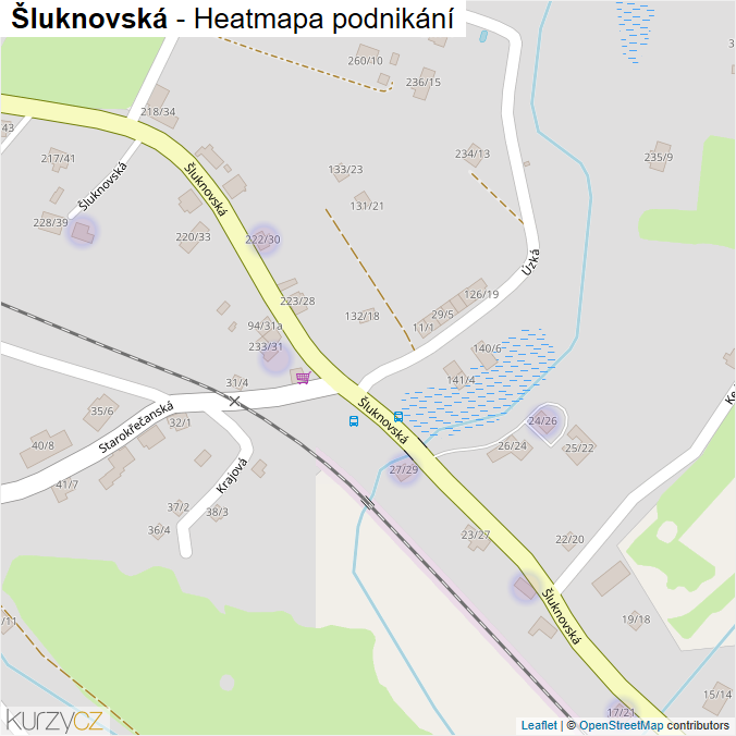 Mapa Šluknovská - Firmy v ulici.