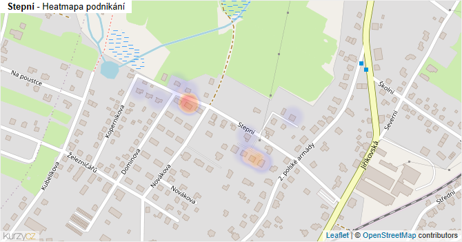 Stepní - mapa podnikání