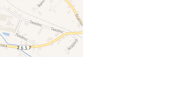 Textilní v obci Rumburk - mapa ulice