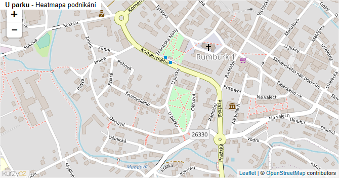 U parku - mapa podnikání
