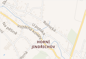U potoka v obci Rumburk - mapa ulice