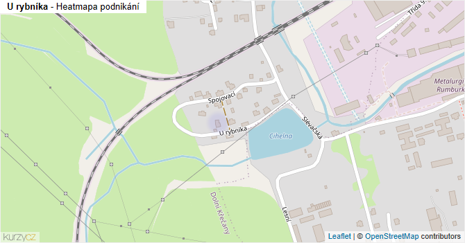 U rybníka - mapa podnikání