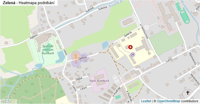 Zelená - mapa podnikání