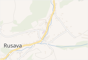 Dolansko v obci Rusava - mapa ulice