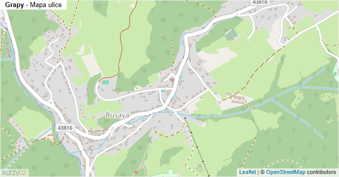 Grapy - mapa ulice