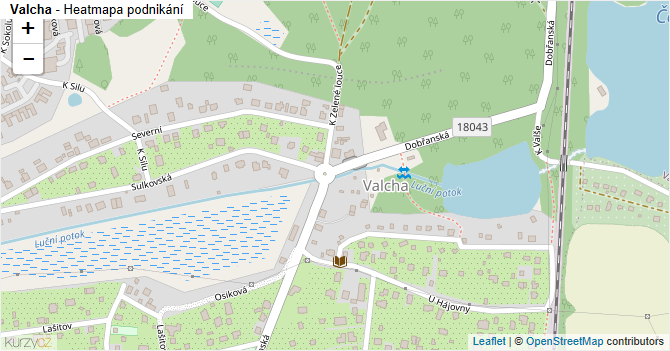 Valcha - mapa podnikání