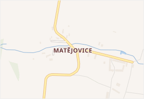 Matějovice v obci Rusín - mapa části obce