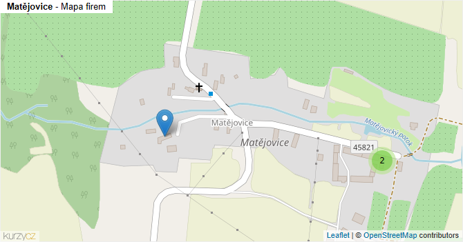 Matějovice - mapa firem