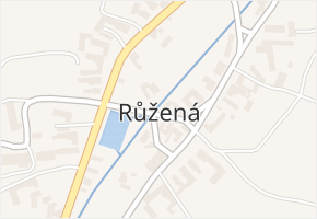 Růžená v obci Růžená - mapa části obce