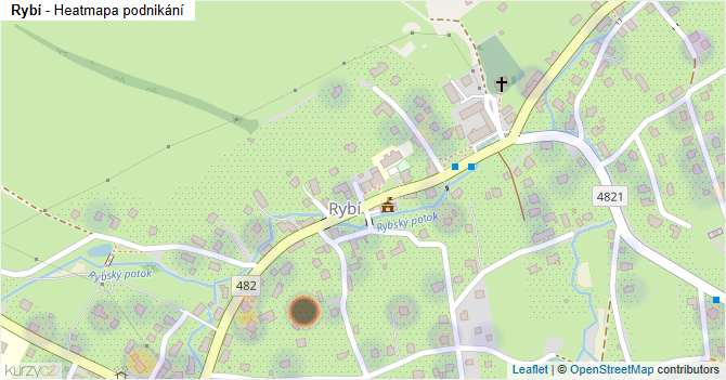 Rybí - mapa podnikání