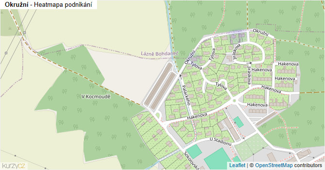 Okružní - mapa podnikání