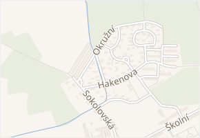 Palackého v obci Rybitví - mapa ulice