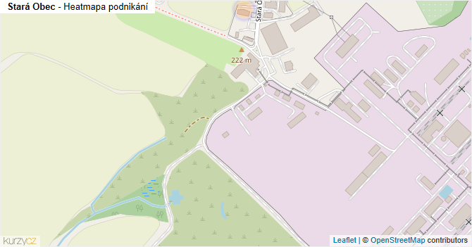 Stará Obec - mapa podnikání