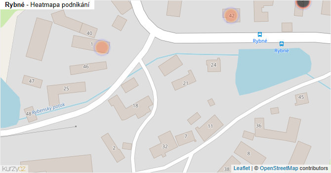 Rybné - mapa podnikání