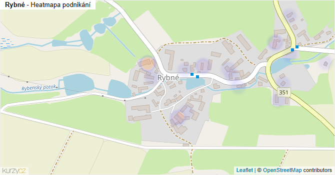 Rybné - mapa podnikání