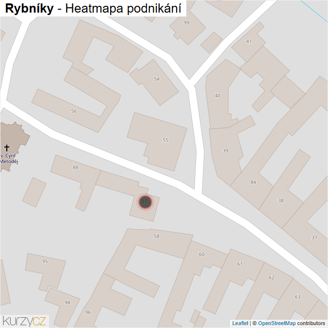 Mapa Rybníky - Firmy v obci.