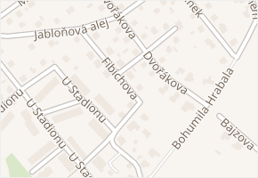 Fibichova v obci Rychnov nad Kněžnou - mapa ulice