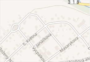 Janáčkova v obci Rychnov nad Kněžnou - mapa ulice
