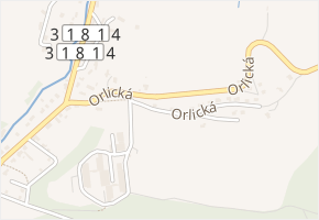 Orlická v obci Rychnov nad Kněžnou - mapa ulice