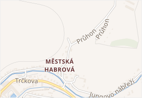 Průhon v obci Rychnov nad Kněžnou - mapa ulice