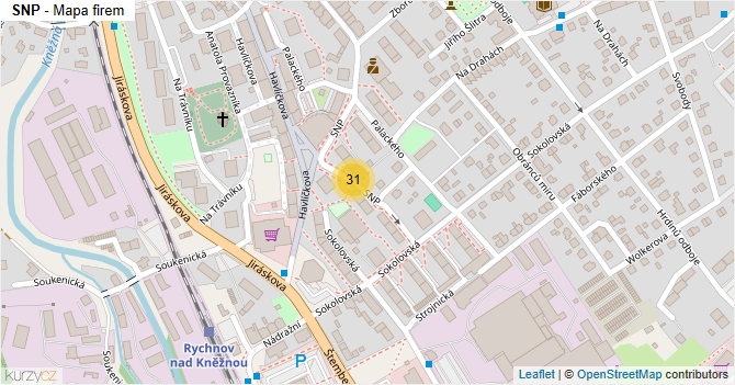 SNP - mapa firem