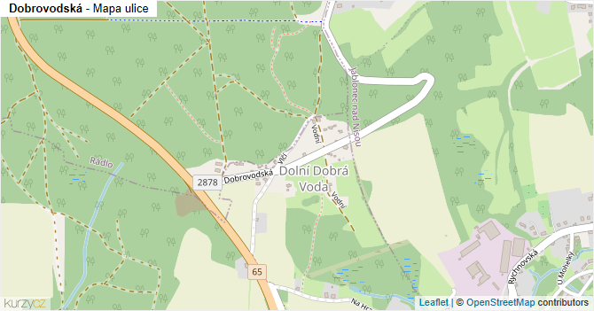 Dobrovodská - mapa ulice