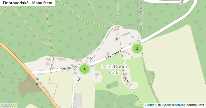Dobrovodská - mapa firem