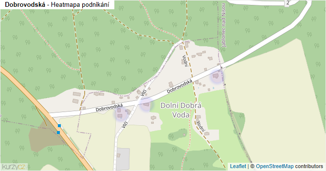 Dobrovodská - mapa podnikání