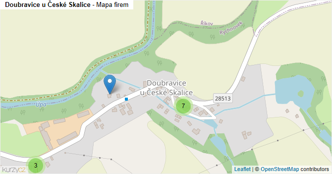 Doubravice u České Skalice - mapa firem
