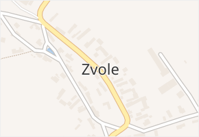 Zvole v obci Rychnovek - mapa části obce
