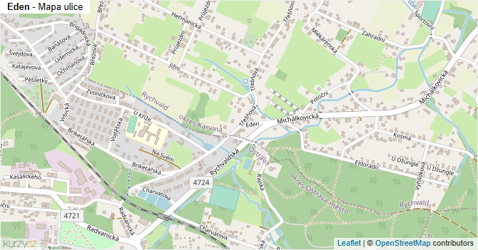 Eden - mapa ulice