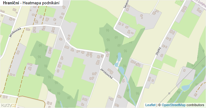Hraniční - mapa podnikání