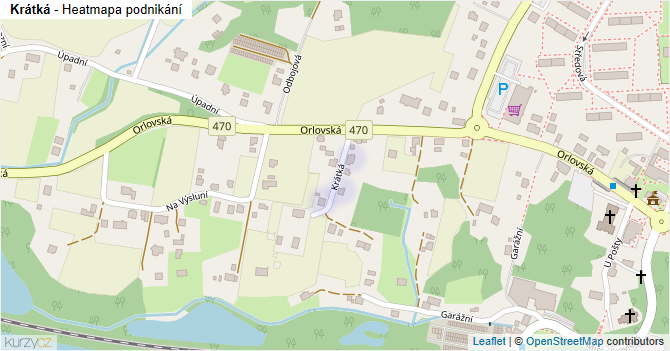Krátká - mapa podnikání