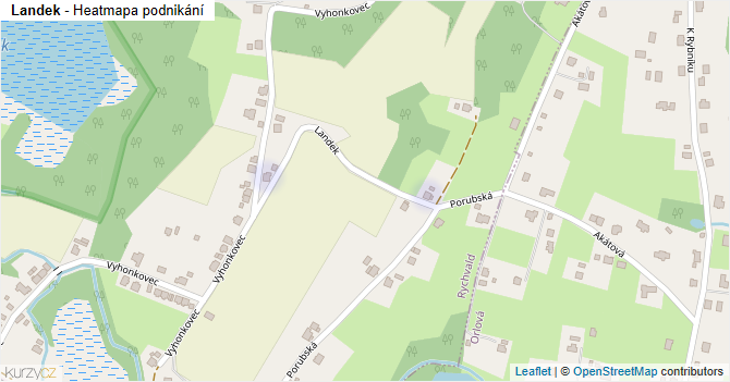 Landek - mapa podnikání