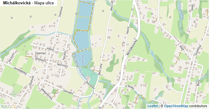 Michálkovická - mapa ulice