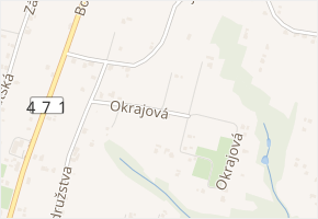 Okrajová v obci Rychvald - mapa ulice
