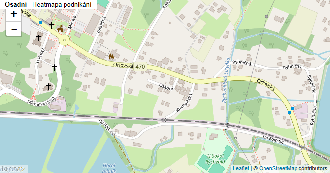 Osadní - mapa podnikání