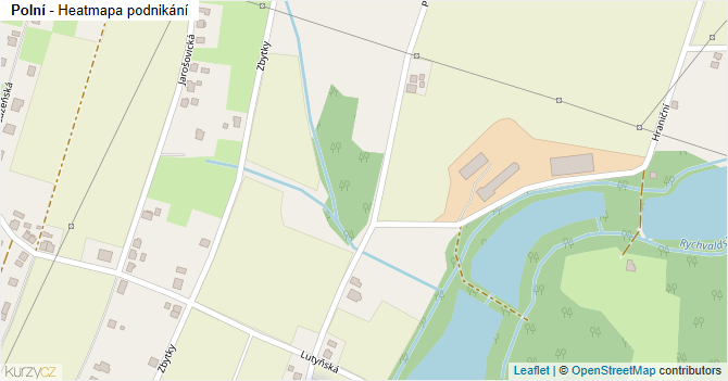 Polní - mapa podnikání