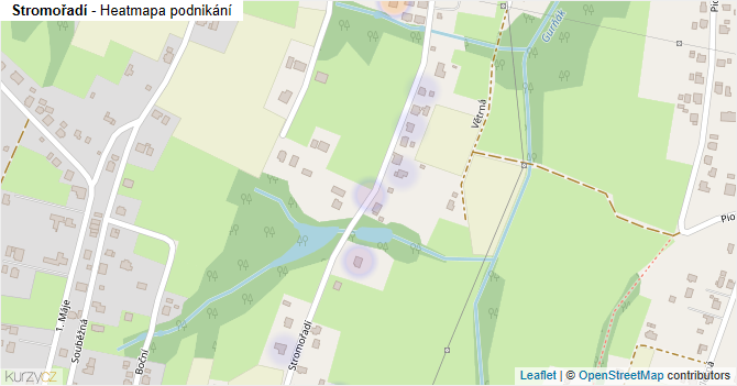 Stromořadí - mapa podnikání