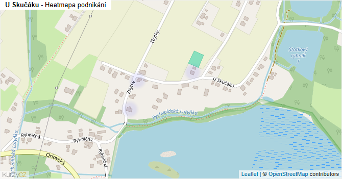 U Skučáku - mapa podnikání