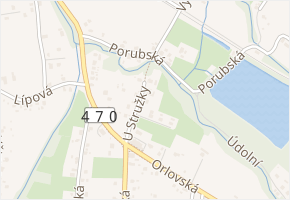 U Stružky v obci Rychvald - mapa ulice