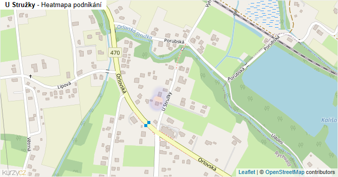 U Stružky - mapa podnikání