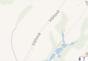 Višňová v obci Rychvald - mapa ulice