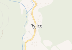 Ryjice v obci Ryjice - mapa části obce