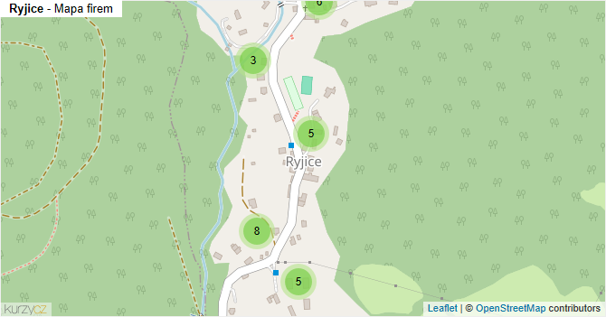 Ryjice - mapa firem